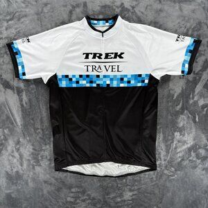 Trek Travel Bontrager Cycling Fitted Jersey Men XL Bike Race Kit Team